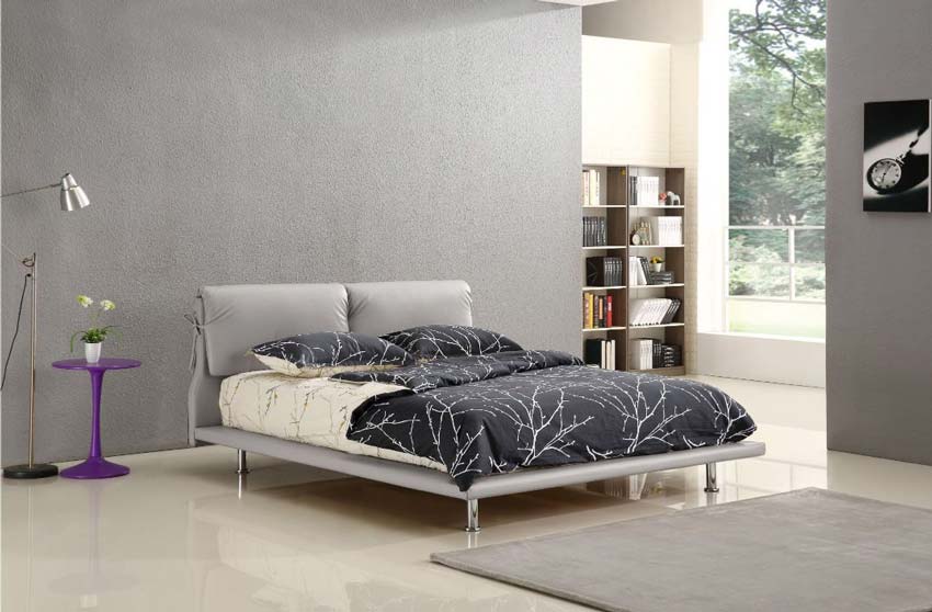 מיטה זוגית דגם אמבר אפור