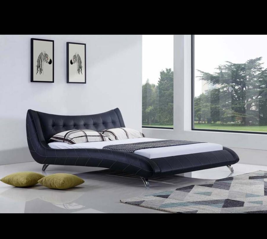 מיטה זוגית דגם קומפורט שחור