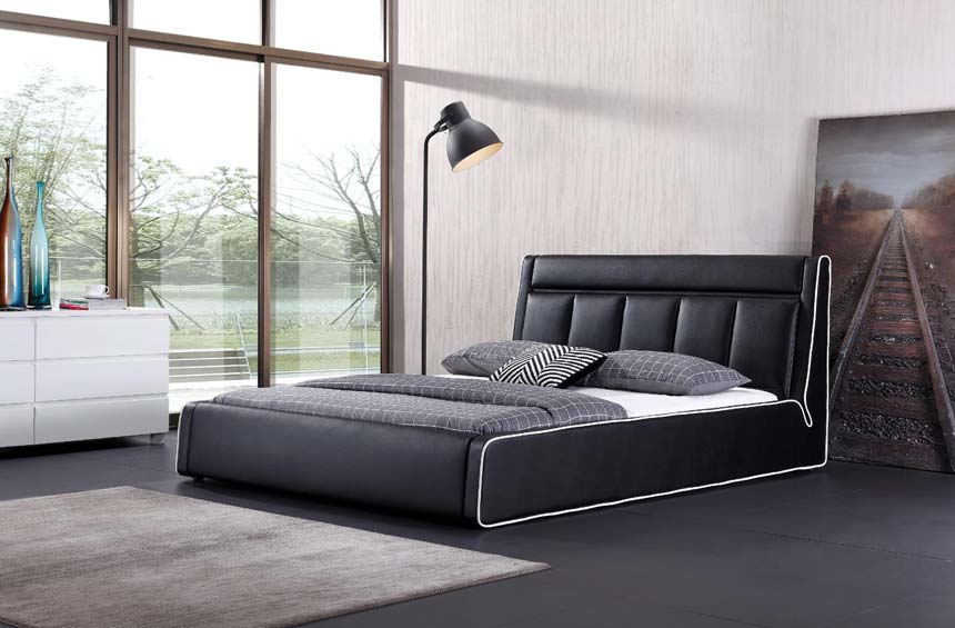 מיטה זוגית דגם אקליפס שחור