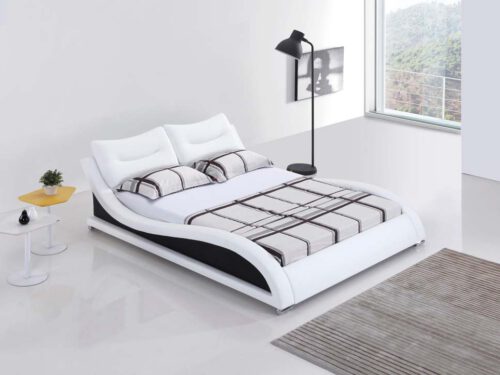 מיטה זוגית דגם וויב לבן