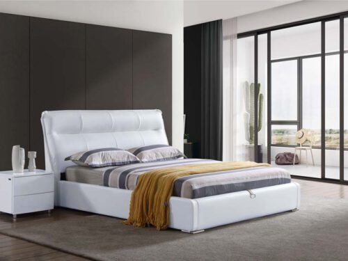 מיטה זוגית דגם סול לבן