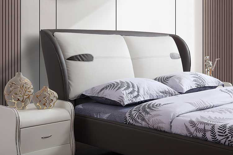 מיטה זוגית דגם דיווה אפור ללא ארגז מצעים